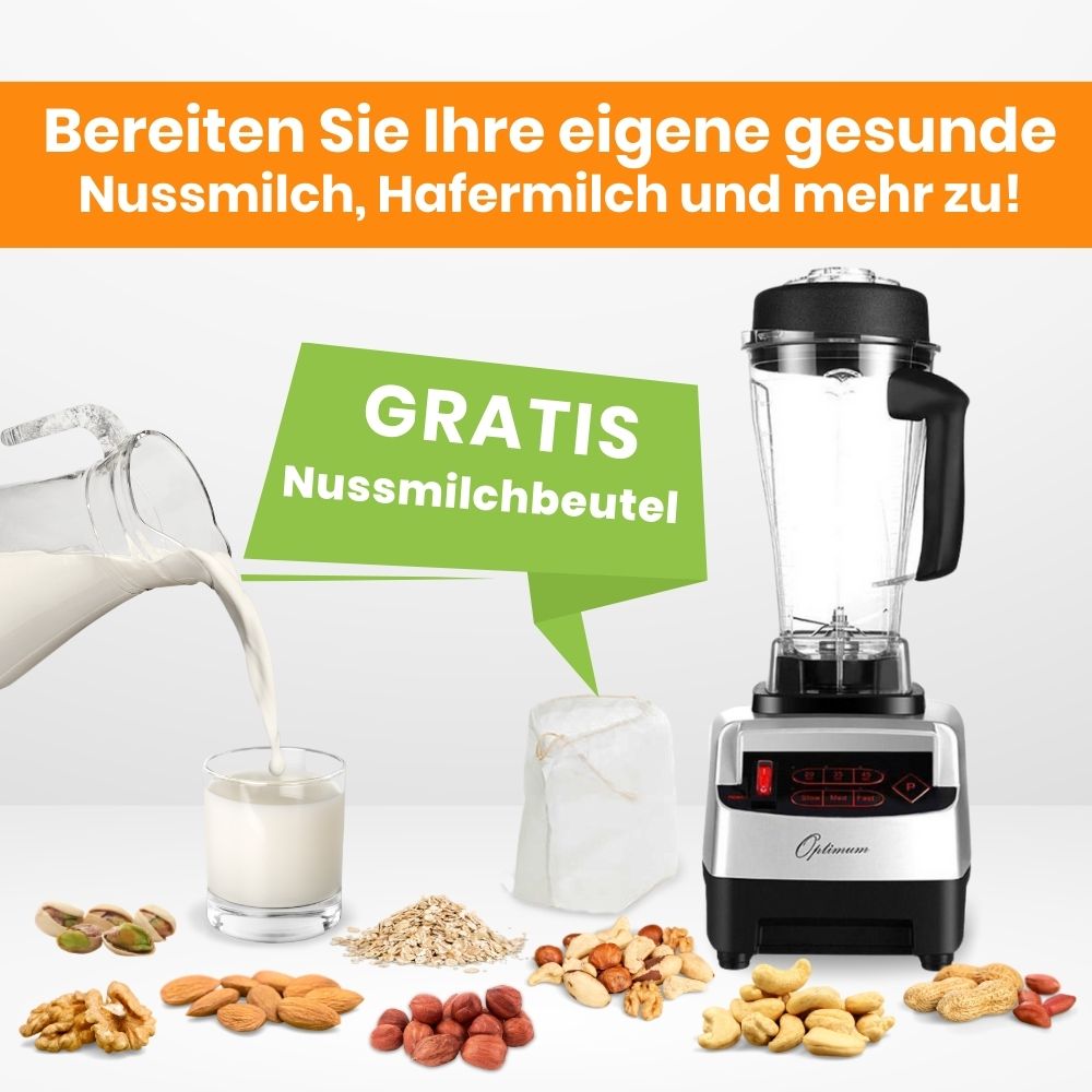 
                  
                    optimum 9200A standmixer hochleistungsmixer blender kostenloser nussmilchbeutel
                  
                